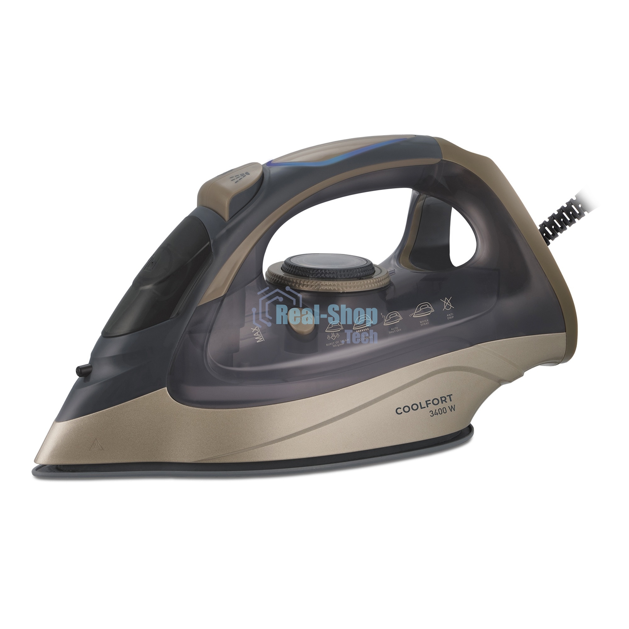 Утюг Coolfort CF-3410 3400Вт сиреневый/золотистый