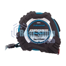 Рулетка Gross 32572 Magnetisch, 5 м х 25 мм обрезиненный корпус, автоматическая фиксация