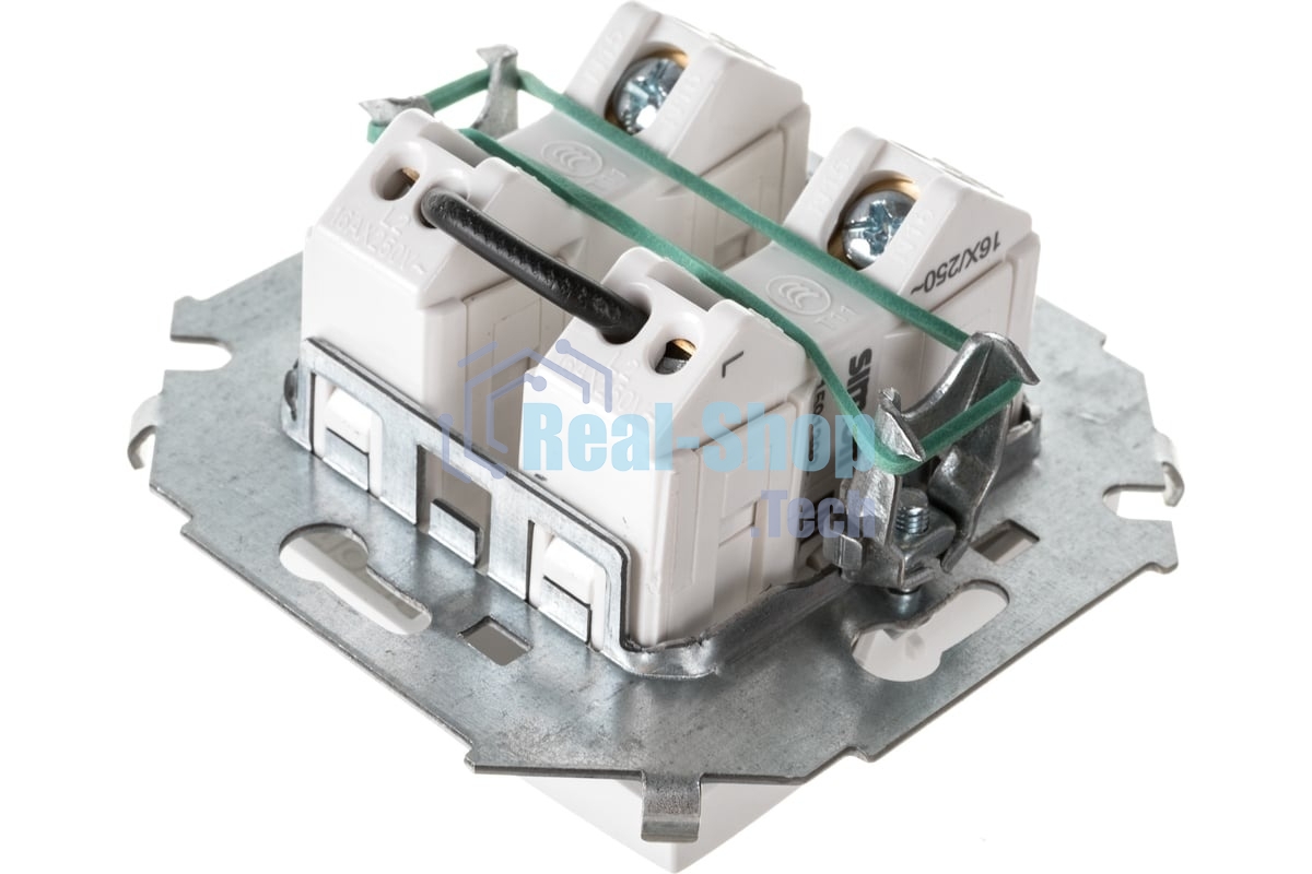 Механизм выключателя 2-кл. СП Simon15 16А IP20 бел. Simon 1591398-030