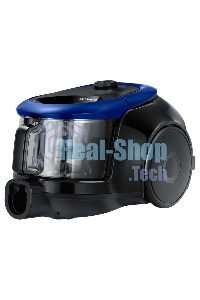 Пылесос Samsung VC18M2120SB/MA синий/черный, 370/1800 Вт, уборка сухая, пылесборник контейнер 2 л