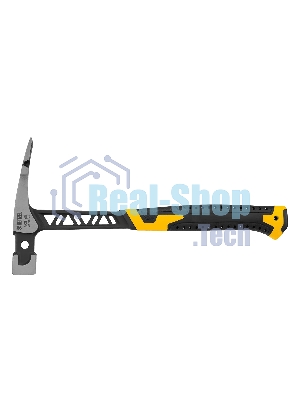 Молоток каменщика Denzel 680 г, цельнокованый, двухкомпонентная обрезиненная рукоятка