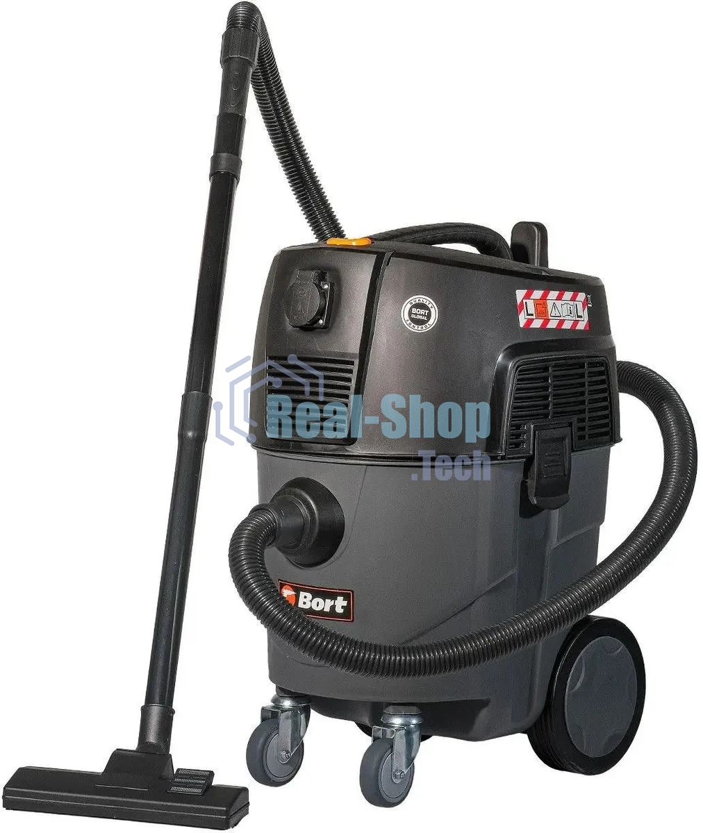 Строительный пылесос Bort BAX-1530M-Smart Clean 1600Вт (уборка: сухая/влажная) черный