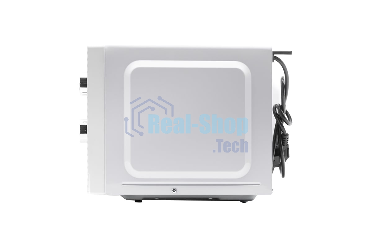 Микроволновая печь General Electronics GE MS120W белая, 20 л, 700 Вт, переключатели — поворотный механизм