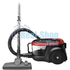 Пылесос Vitek VT-CV1880 черный/красный, 400/2000 Вт, уборка сухая, пылесборник контейнер 2,5 л