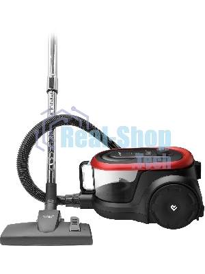 Пылесос Vitek VT-CV1880 черный/красный, 400/2000 Вт, уборка сухая, пылесборник контейнер 2,5 л