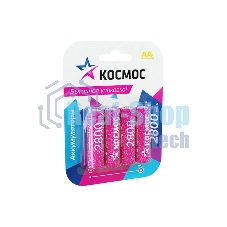 Аккумулятор AA/R6 NI-MN 2800 мАч BP-4 (блист.4шт) Космос KOCR6NIMH2800MAH4BL (цена за 1шт)