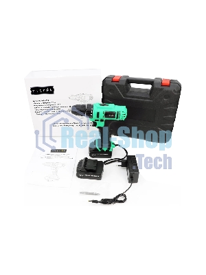 Дрель-шуруповерт Zitrek Greenpower 12-Li 063-4074, 12 В, 1,5 Ач, 32 Нм, щеточный