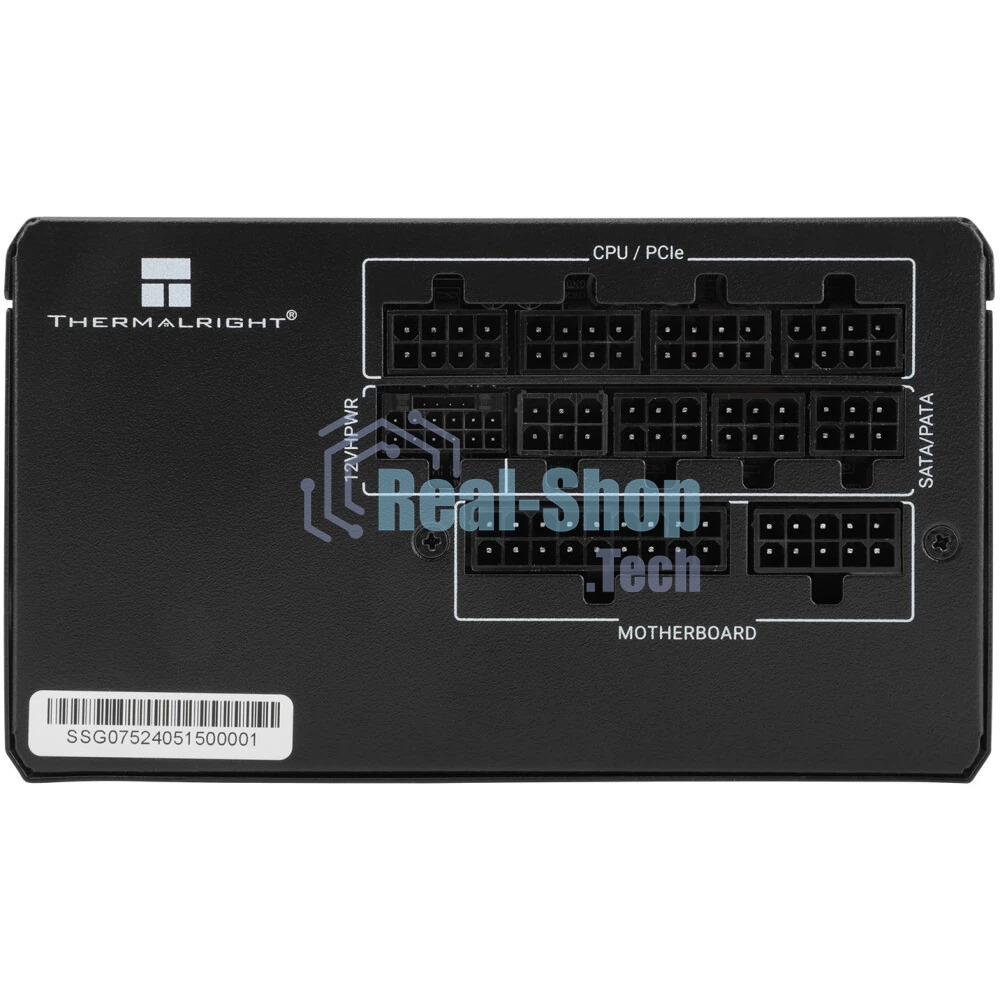 Блок питания Thermalright TR-SG750 750W 80+ Gold (ATX, 3.1, PCIe 5.1, Full modular, 1x24(20+4)pin 600мм, 2xCPU 8(4+4)pin 650мм, 2xPCIe*2 8(6+2)pin 650+150мм, 1x12VHPWR PCIe 5.1 12+4pin 600мм, 2xSATA*4 450+150+150+150мм, 1xMOLEX4pin*3 500+150+150мм, Active, 120x120мм, 150x140x86mm, APFC, )