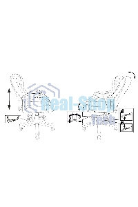 Кресло руководителя Бюрократ T-9932W-LOW-Eco черный, эко.кожа, низк.спин. крестов. металл/дерево