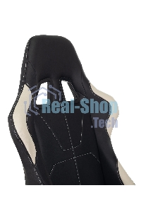 Кресло игровое Бюрократ VIKING 5 AERO WHITE черный/белый искусственная кожа