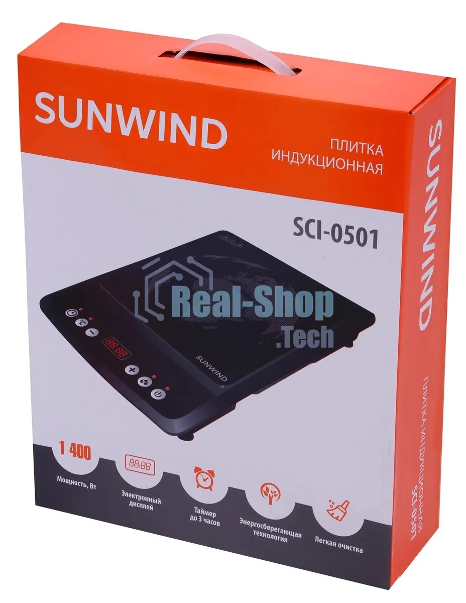 Плита настольная индукционная SunWind SCI-0501 черный стеклокерамика (настольная)