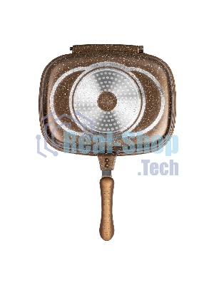 Сковорода-гриль Lara LR02-221 30 см, с крышкой, антипригарное покрытие