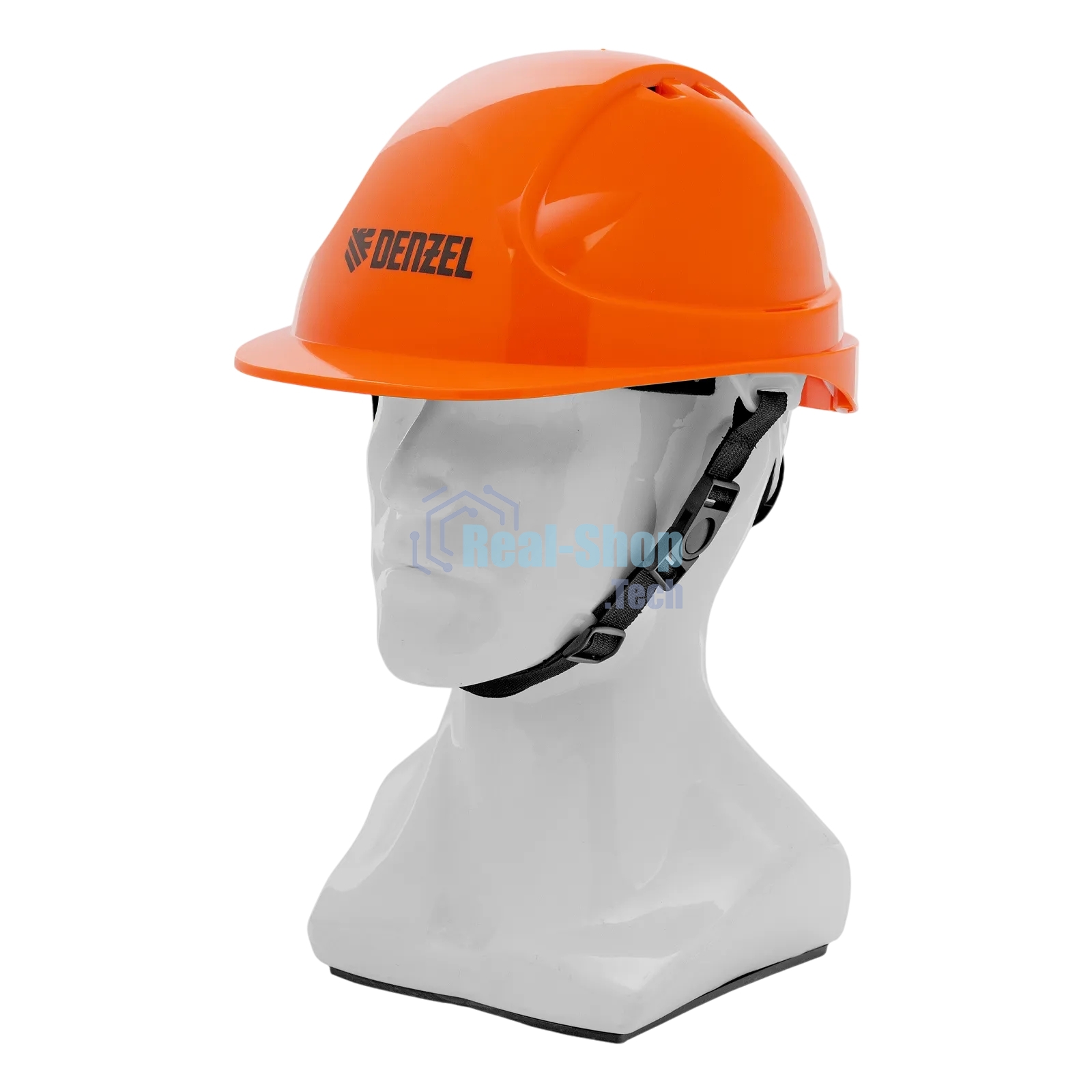 Каска защитная ударопрочная Denzel ABS/PC, плавная регулировка, модель 