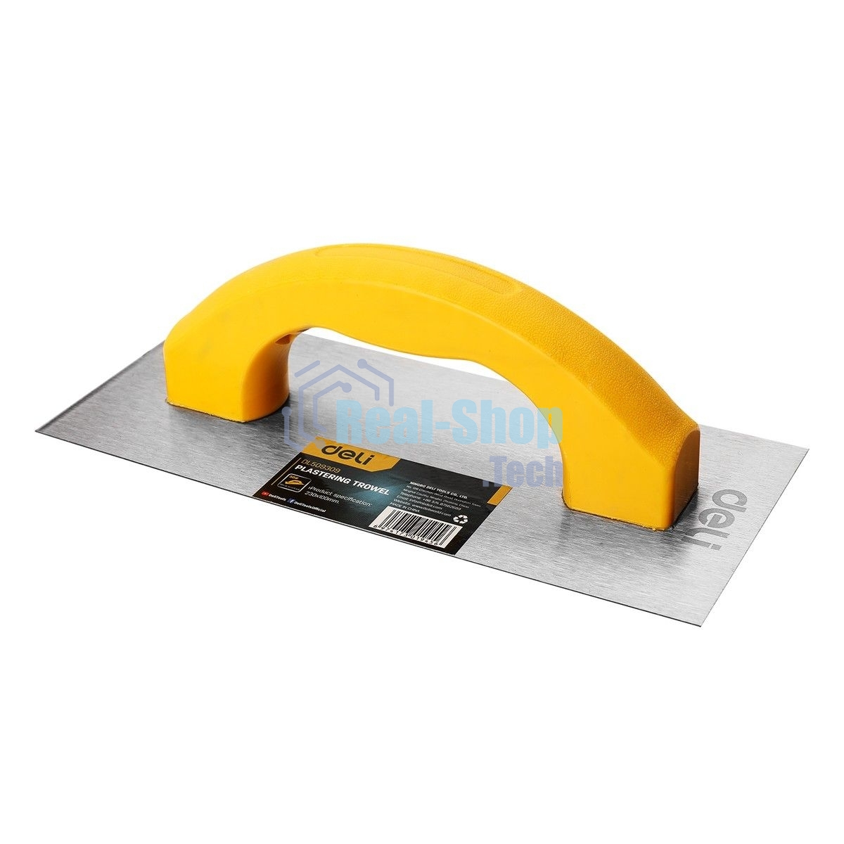 Кельма штукатурная прямоугольная Deli DL509309 230х100мм