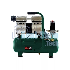 Профессиональный бесшумный воздушный компрессор KLPRO KLK8S (сеть, 0,7Квт, 8 бар, 131л/мин, емкость 8л)