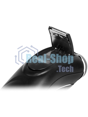 Электробритва Centek CT-2176 черный/хром ротор, 3 плавающие головки, аккумулятор + работа от сети, триммер