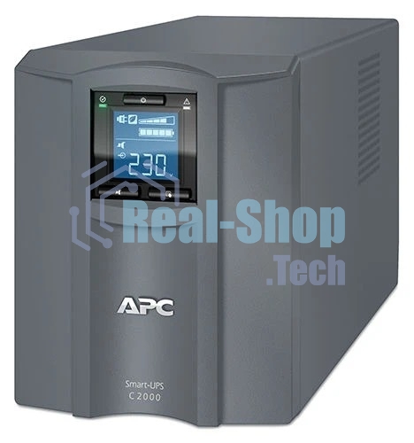 Источник бесперебойного питания APC Smart-UPS C SMC2000I/2000ВА/1300Вт/1 х IEC 320 C19 (компьютерная), 6 х IEC 320 C13 (компьютерная)