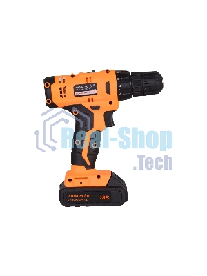 Дрель-шуруповерт Вихрь ДА-18Л-2к, 18 В, 2 Ач, 45 Нм, щеточный