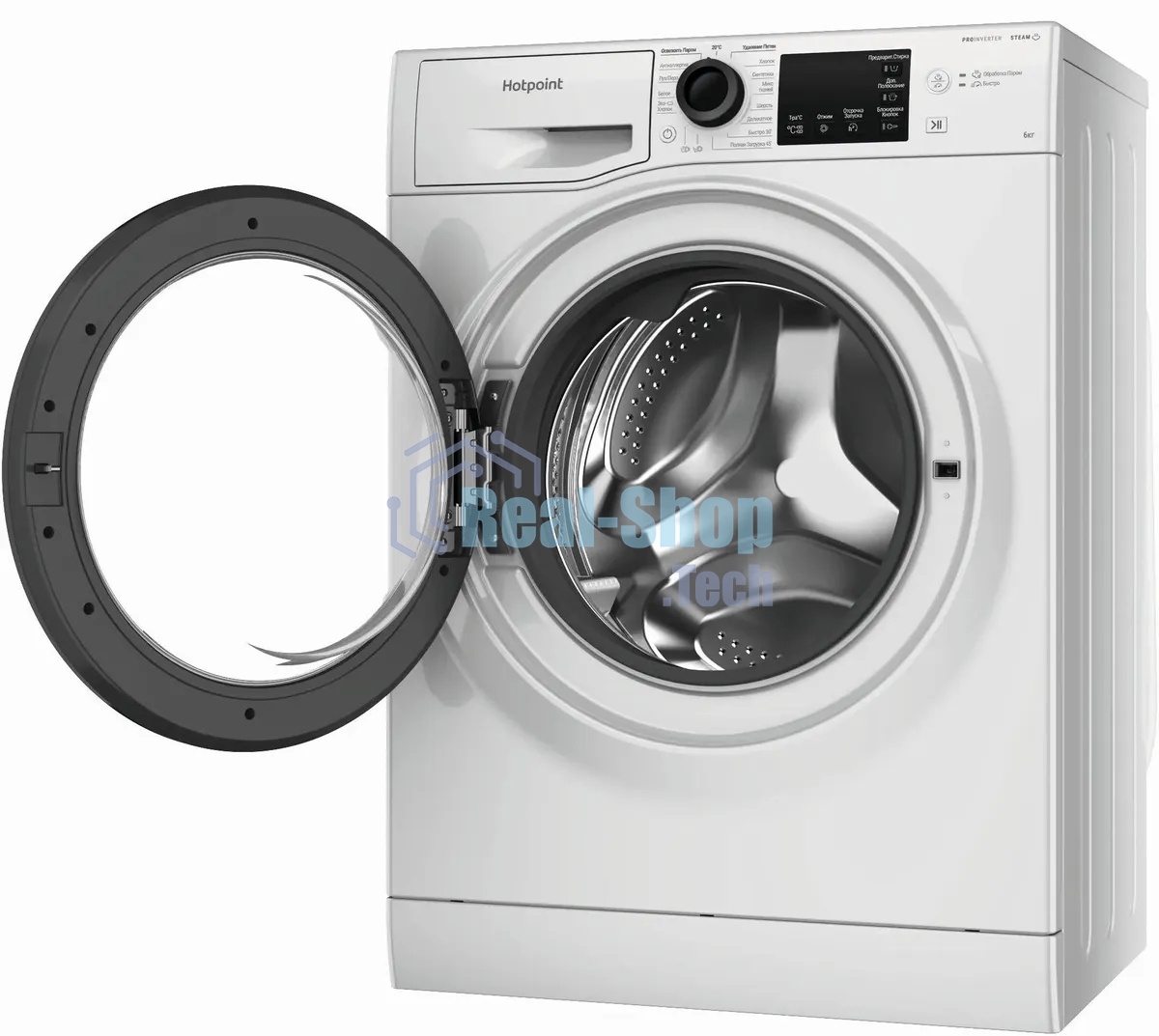 Стиральная машина Hotpoint NSB 6039 K VE RU белый, загр. фронтальная макс.: 6 кг 1000 об/мин класс: А