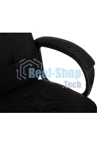 Кресло руководителя Бюрократ CH 002 Fabric 3C11 черный, крестов. пластик