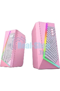 Акустическая система 2.0 REDRAGON 71776 Anvil, 5 Вт, RGb, USB/3.5мм розовый