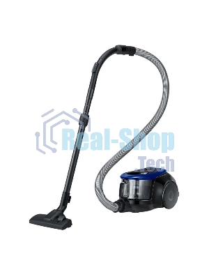 Пылесос Samsung VC18M2120SB/MA синий/черный, 370/1800 Вт, уборка сухая, пылесборник контейнер 2 л