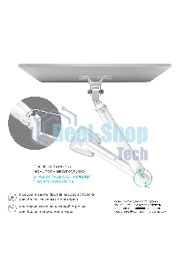 Кронштейн для мониторов ONKRON G100 белый 13