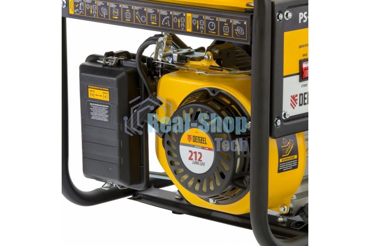 Электрогенератор бензиновый Denzel PS-28, 2.8 кВт, 85 дБ, 41 кг