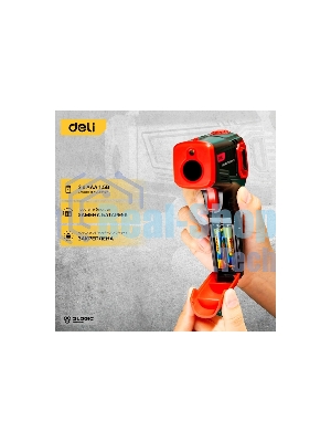 Инфракрасный пирометр (термометр) с цветным экраном Deli DL333550