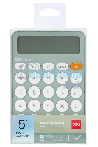 Калькулятор настольный Deli EM124GREEN зеленый 12-разр.