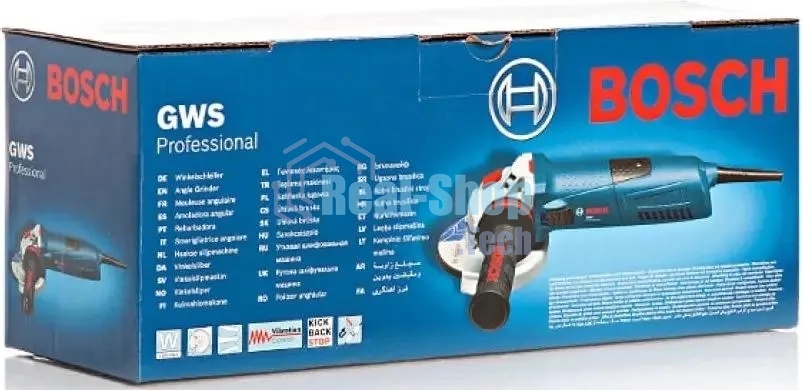 Угловая шлифовальная машина Bosch GWS 12-125 S 1200Вт 11000об/мин рез.шпин.:M14 d=125мм