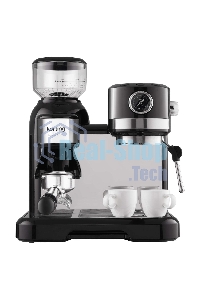 Кофемашина автоматическая Korting KCM 1015 N Ottimo черный/серебристый, исп. кофе - зерновой, 1500 Вт, 19 бар