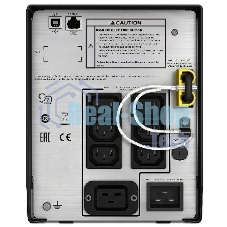 Источник бесперебойного питания APC Smart-UPS C SMC2000I/2000ВА/1300Вт/1 х IEC 320 C19 (компьютерная), 6 х IEC 320 C13 (компьютерная)