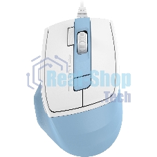 Мышь проводная A4Tech Fstyler FM45S Air голубой/белый, 2400 dpi, USB, кнопки - 7