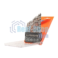 Набор сверл по металлу PATRIOT, HSS, 13 шт: 1,5-6,5 мм, в пластиковом боксе