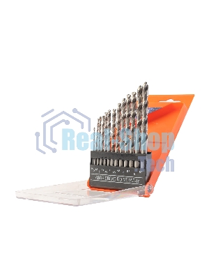 Набор сверл по металлу PATRIOT, HSS, 13 шт: 1,5-6,5 мм, в пластиковом боксе