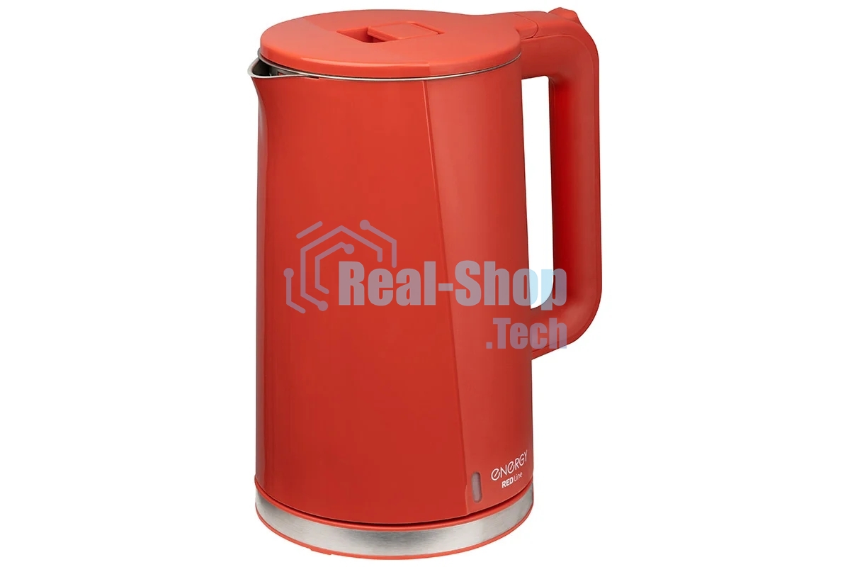 Чайник электрический Energy E-208 1.7 л красный, двойной корпус