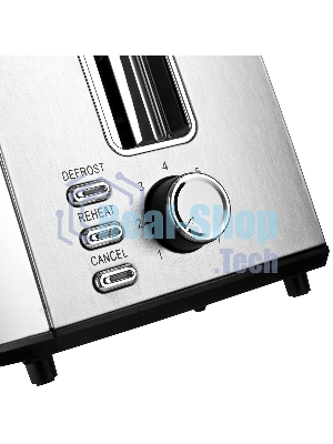 Тостер BRAYER BR2110 серебристый, 850 Вт, 2 слота