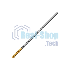 Сверло спиральное по металлу Denzel 4 х 119 мм, Р6М5, Golden Tip, удлиненное