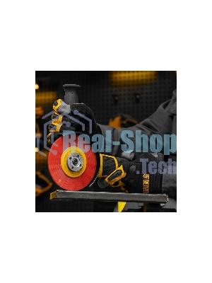 Щетка для УШМ Denzel 125 мм, плоская, нейлоновая щетина, посадка 22,2 мм