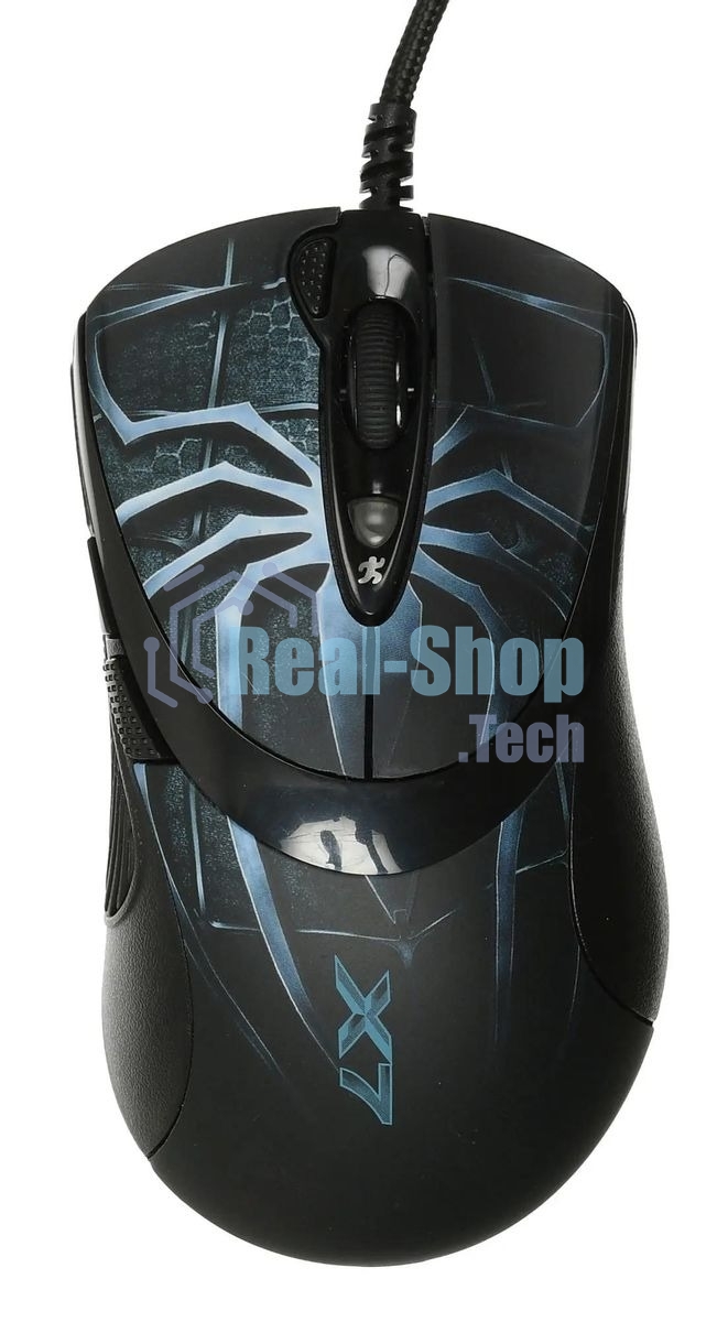 Мышь проводная A4Tech XL-747H синий, 3600 dpi, USB, кнопки - 7