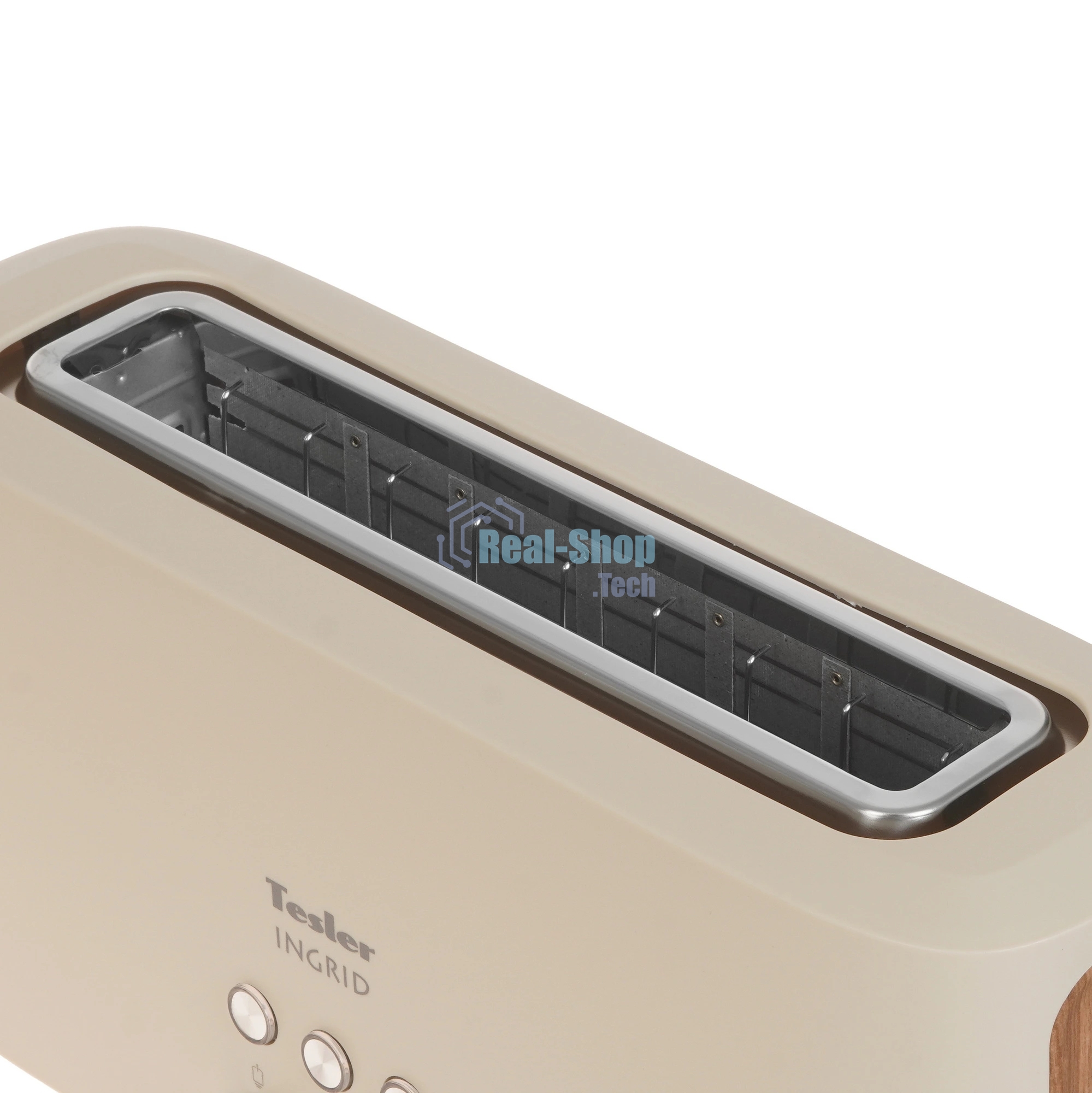 Тостер TESLER TT-140 бежевый, 980 Вт, 1 слот