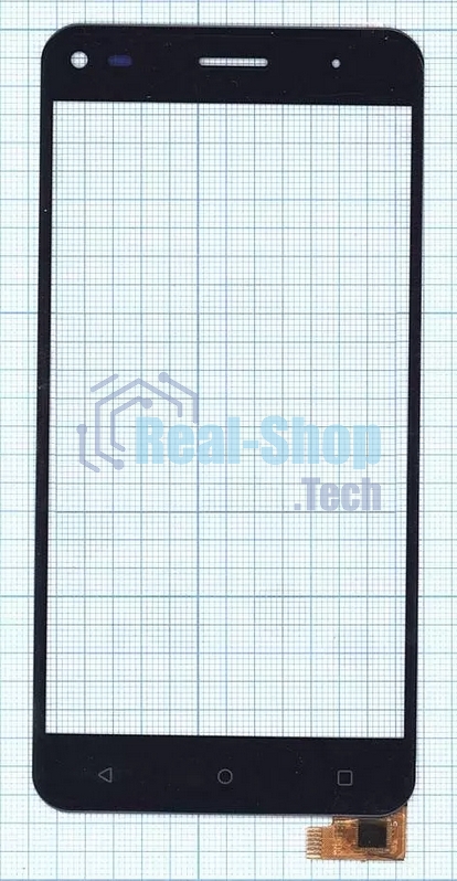 Сенсорное стекло (тачскрин) для Fly FS507 Cirrus 4, черное