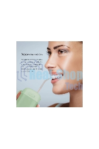 Ирригатор BQ IR002 Green, Мощность: 10 Вт, Портативный, Объем резервуара 230 мл, 2 насадки и дорожный чехол в комплекте, 11 режимов работы: Normal (нормальный), Soft (мягкий), Pulse (импульсный) + 8 DIY, Уровень влагозащиты: IPX7, Давление воды: 140-800 к