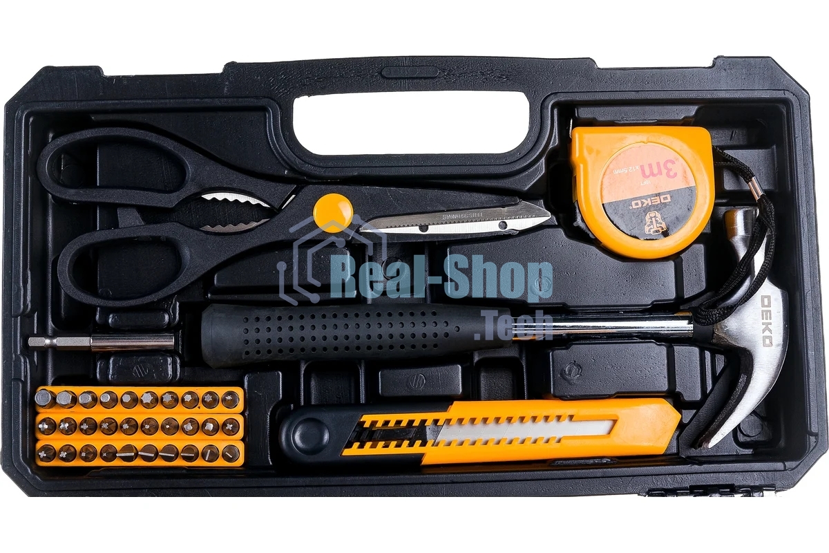 Набор инструментов Deko PRO DKMT62 62 предметов (жесткий кейс)