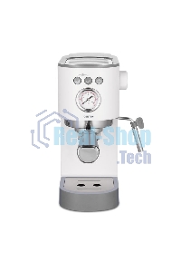 Кофеварка рожковая Centek CT-1168 белый, исп. кофе - молотый, 1.2 л, 1350 Вт, 20 бар