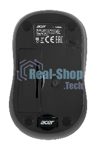 Мышь беспроводная Acer OMR136 красный, 1000 dpi, радиоканал, USB, кнопки - 3