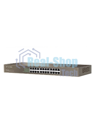 Коммутатор неуправляемый IP-COM F1024 24 порта, 24x100 Мбит/с, установка в стойку, металлический корпус