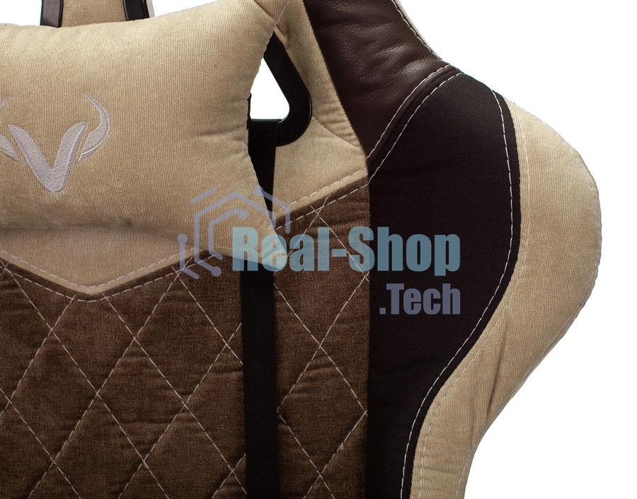 Кресло игровое Бюрократ VIKING 7 KNIGHT BR FABRIC коричневый текстиль/эко.кожа крестовина металл/пластик