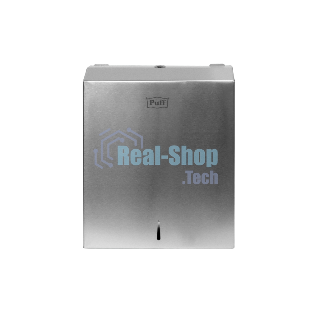 Диспенсер бумажных полотенец Puff 5615, хром мат., антивандальный с ключом